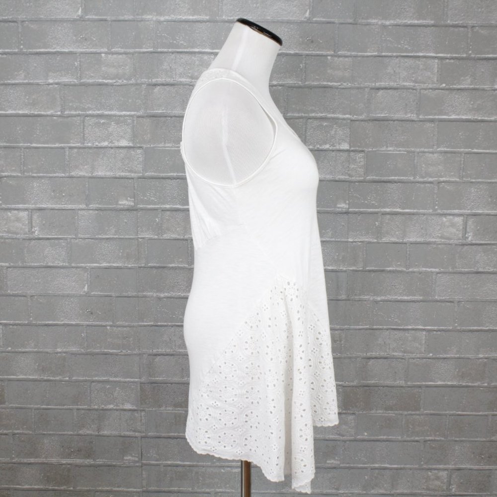 Anthro Leifnotes Asymmetrical White Tank Top - Picture 4 of 12